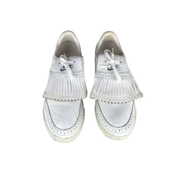 Nike Womens White 861012CH Leather Lace Up Low Top Golf Shoes‎ Size US 5.5 - Picture 4 of 10